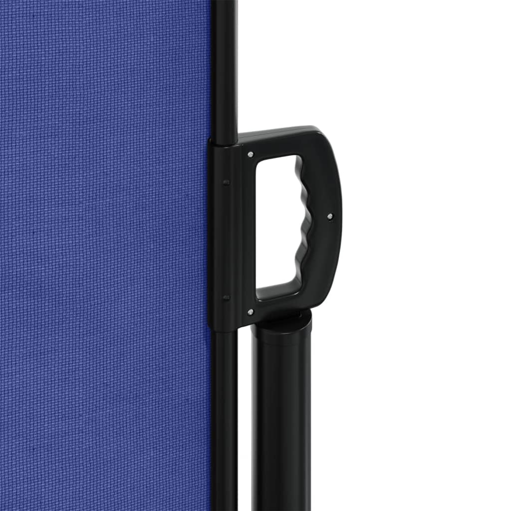 Uttrekkbar sidemarkise 180x1200 cm blå
