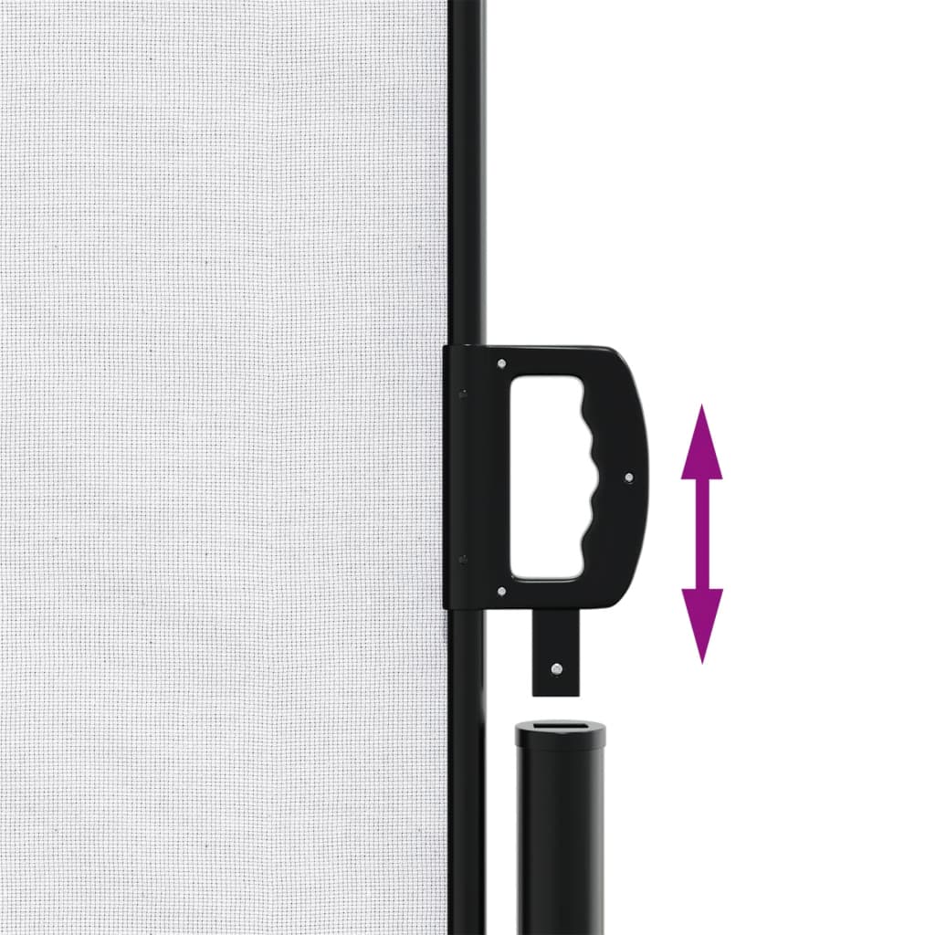 Uttrekkbar sidemarkise 180x1200 cm hvit