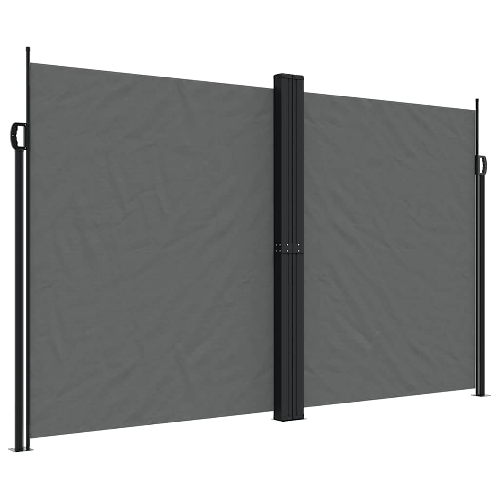 Uttrekkbar sidemarkise 200x1200 cm antrasitt