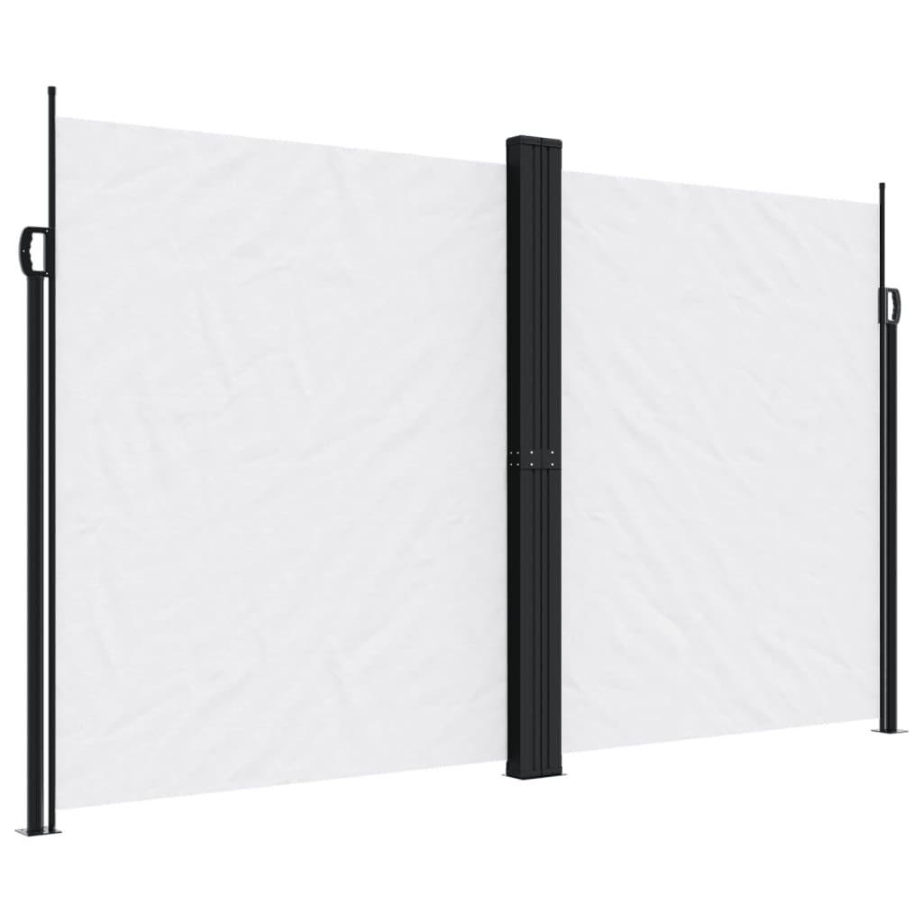 Uttrekkbar sidemarkise 200x1200 cm hvit