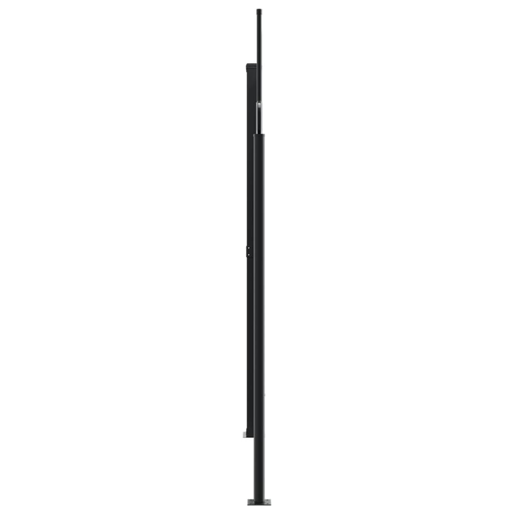 Uttrekkbar sidemarkise 200x1200 cm hvit