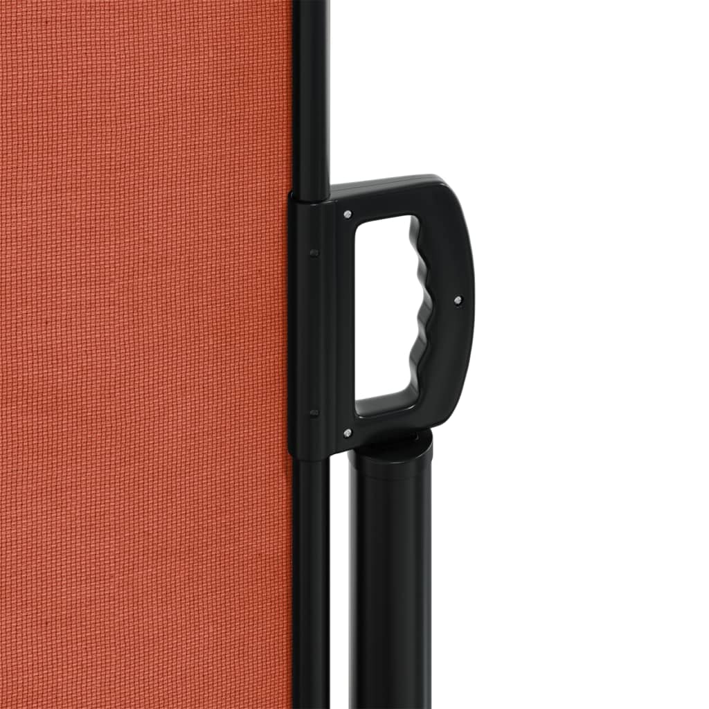 Uttrekkbar sidemarkise 200x1200 cm terrakotta