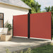 Uttrekkbar sidemarkise 200x1200 cm terrakotta