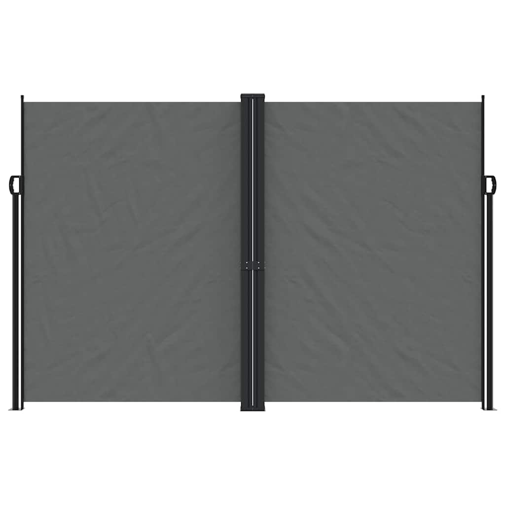 Uttrekkbar sidemarkise 220x1200 cm antrasitt