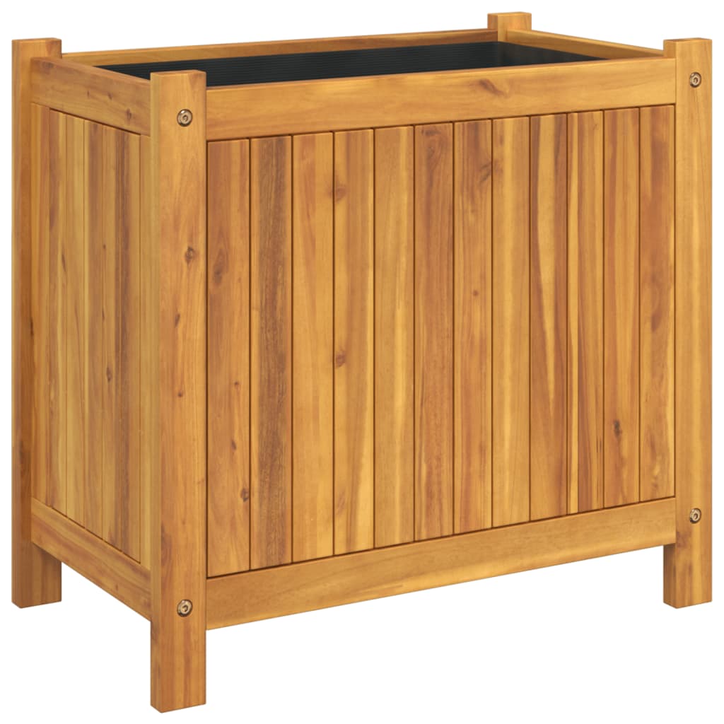 Plantekasse med foring 54x31x50 cm helte akasie vidaXL