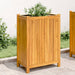Plantekasse med foring 31x31x75 cm helte akasie