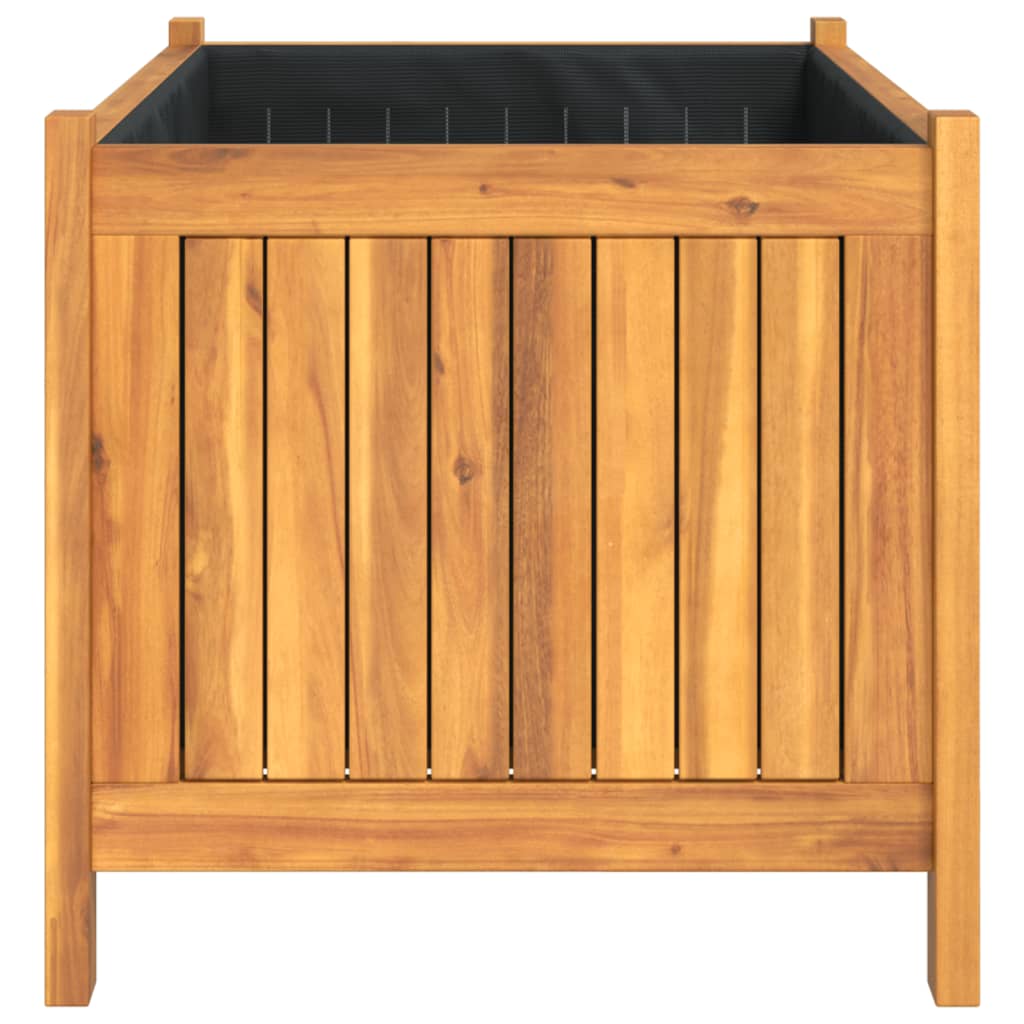 Plantekasse med foring 80x42x40 cm helte akasie vidaXL