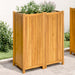 Plantekasse med foring 84x42x100 cm helte akasie