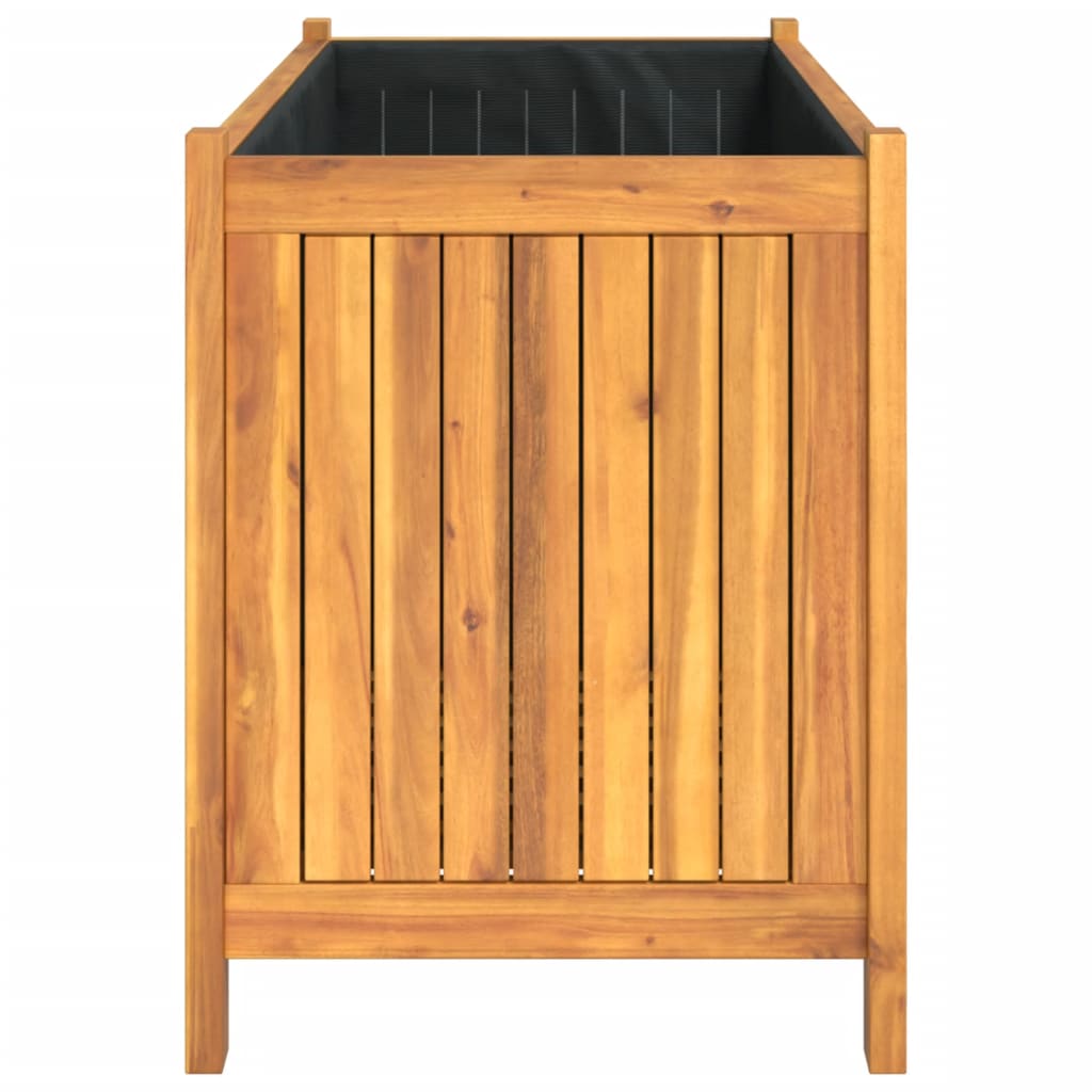 Plantekasse med foring 99,5x38x50 cm helte akasie vidaXL
