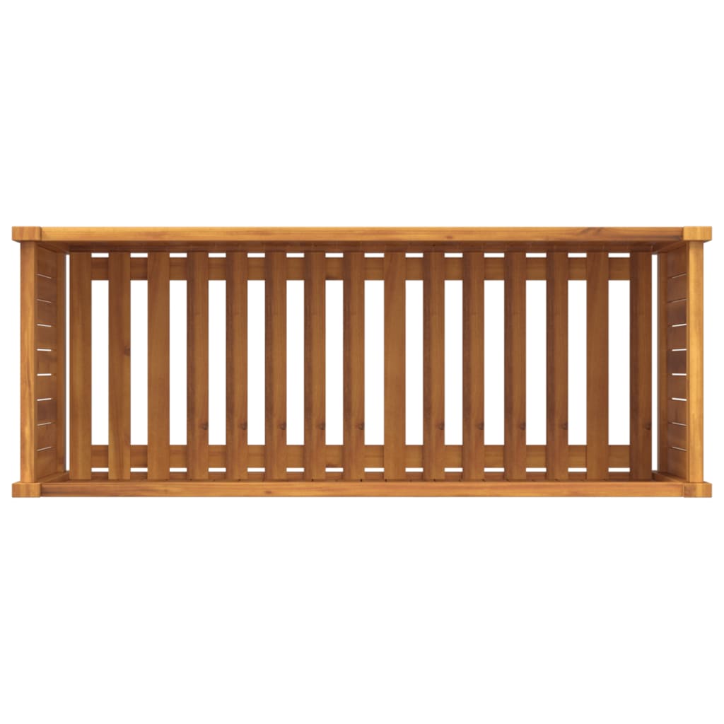 Plantekasse med foring 99,5x38x50 cm helte akasie vidaXL