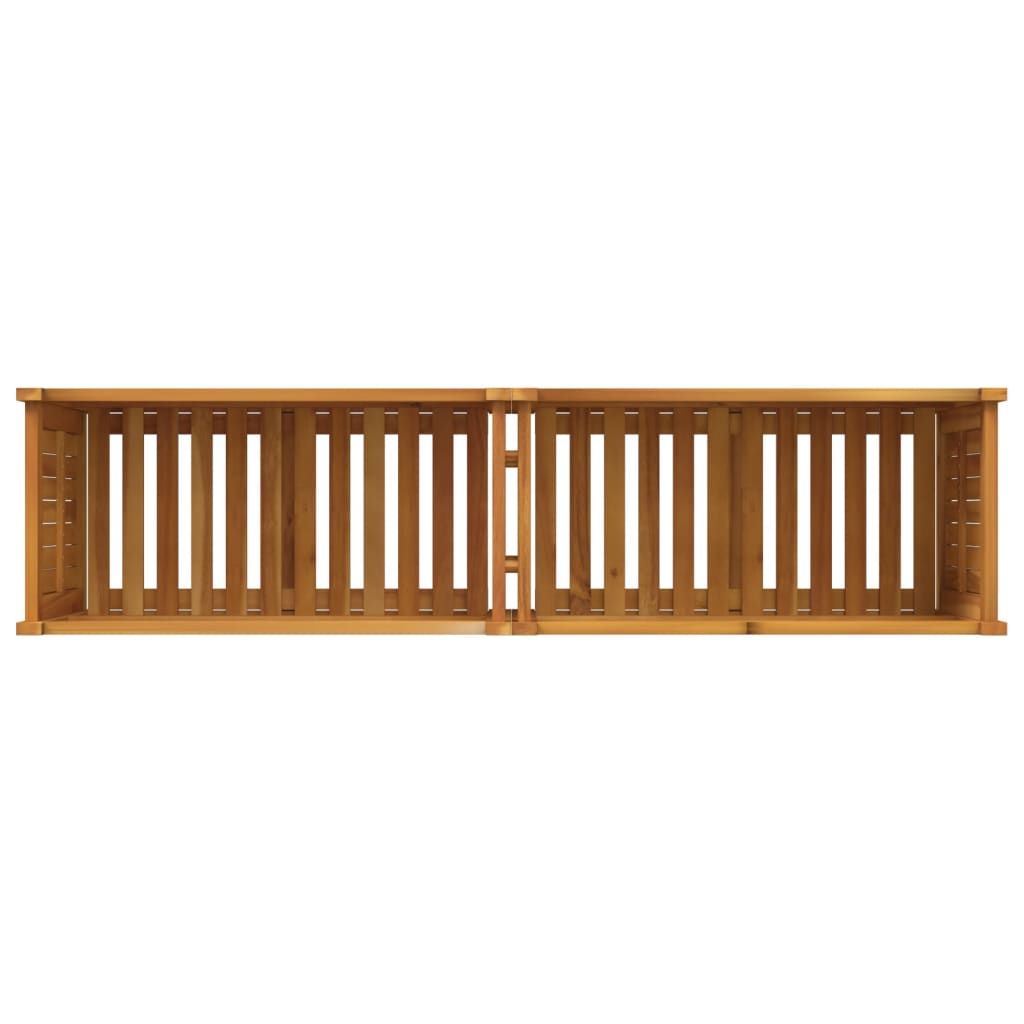 Plantekasse med foring 153x38,5x50 cm helte akasie vidaXL