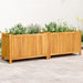 Plantekasse med foring 153x38,5x50 cm helte akasie vidaXL