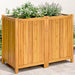 Plantekasse med foring 100x50x75 cm helte akasie