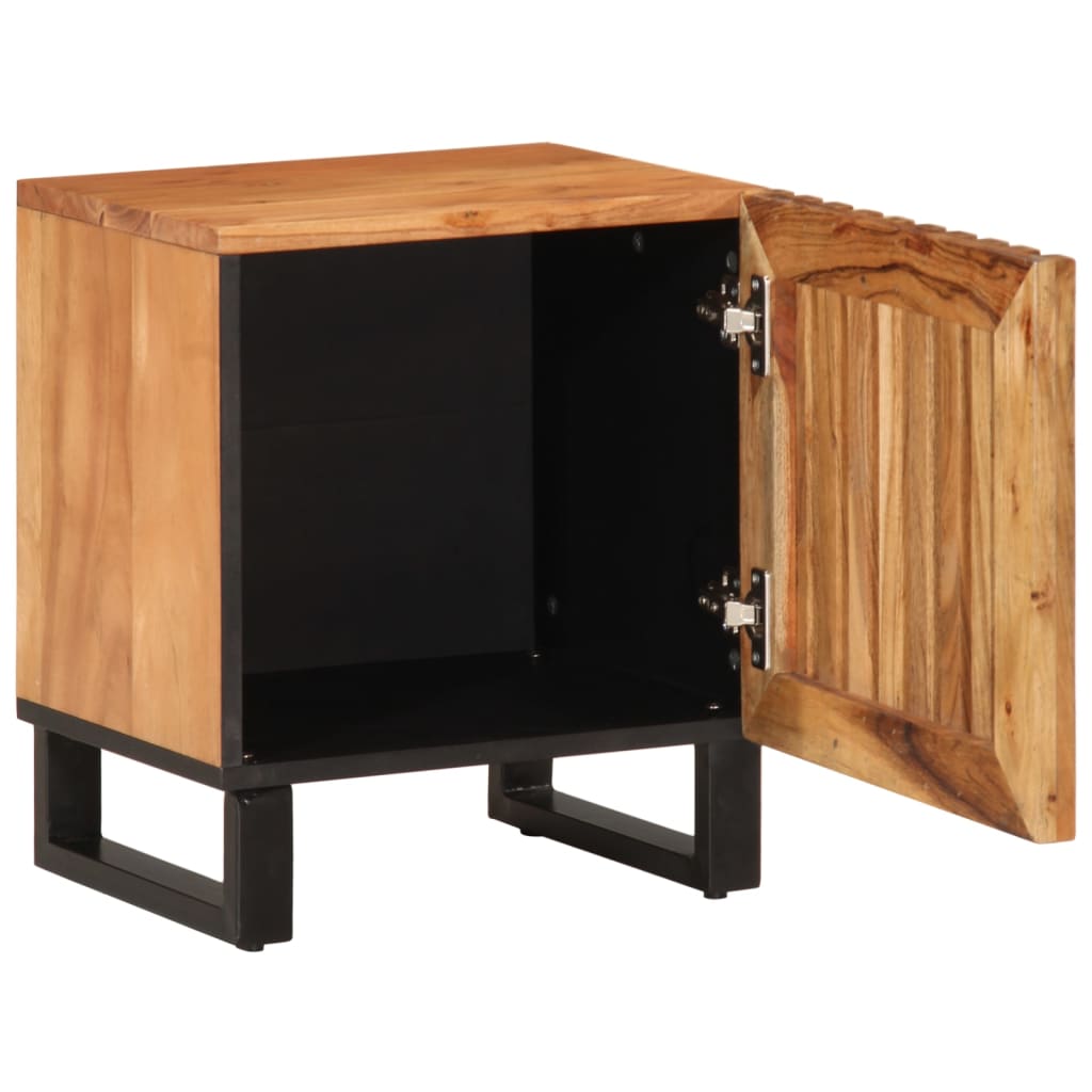 Nattbord 2 stk 40x34x46 cm heltre akasie