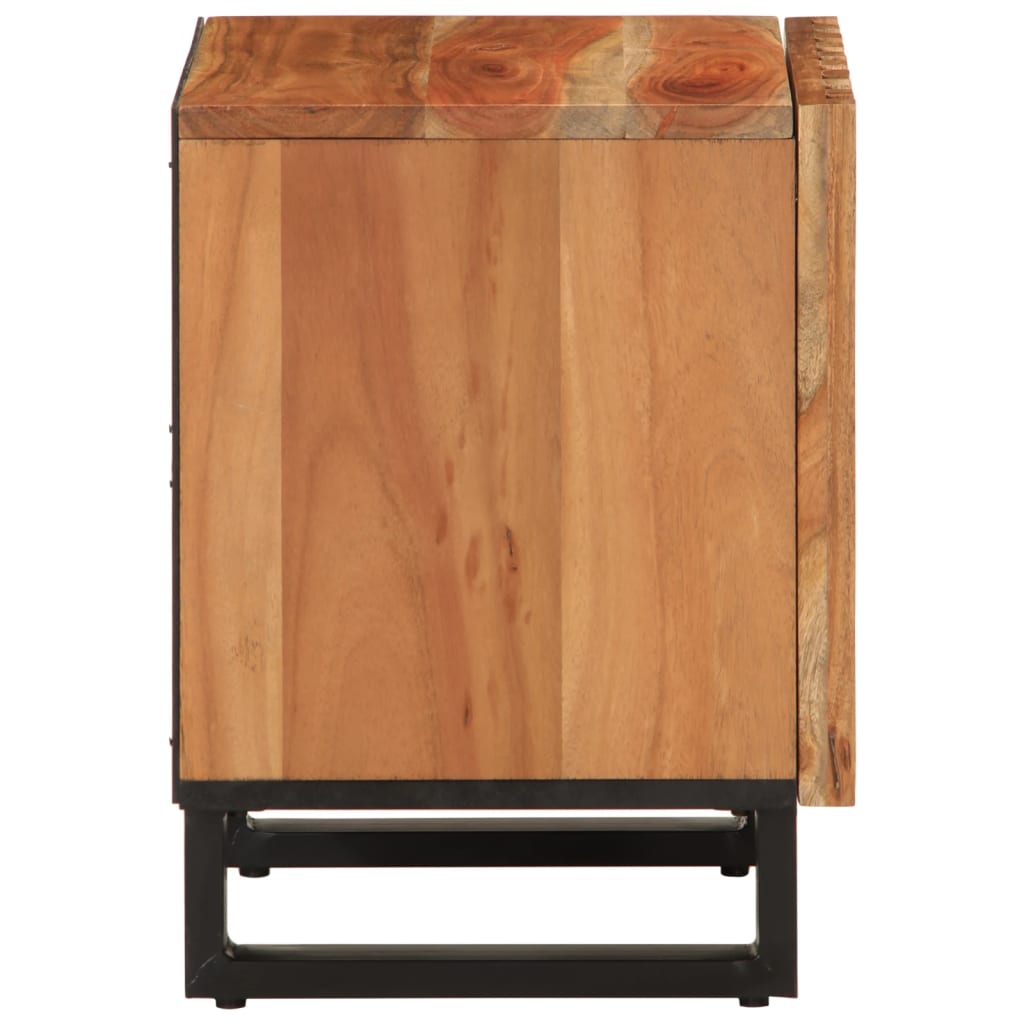 Nattbord 2 stk 40x34x46 cm heltre akasie