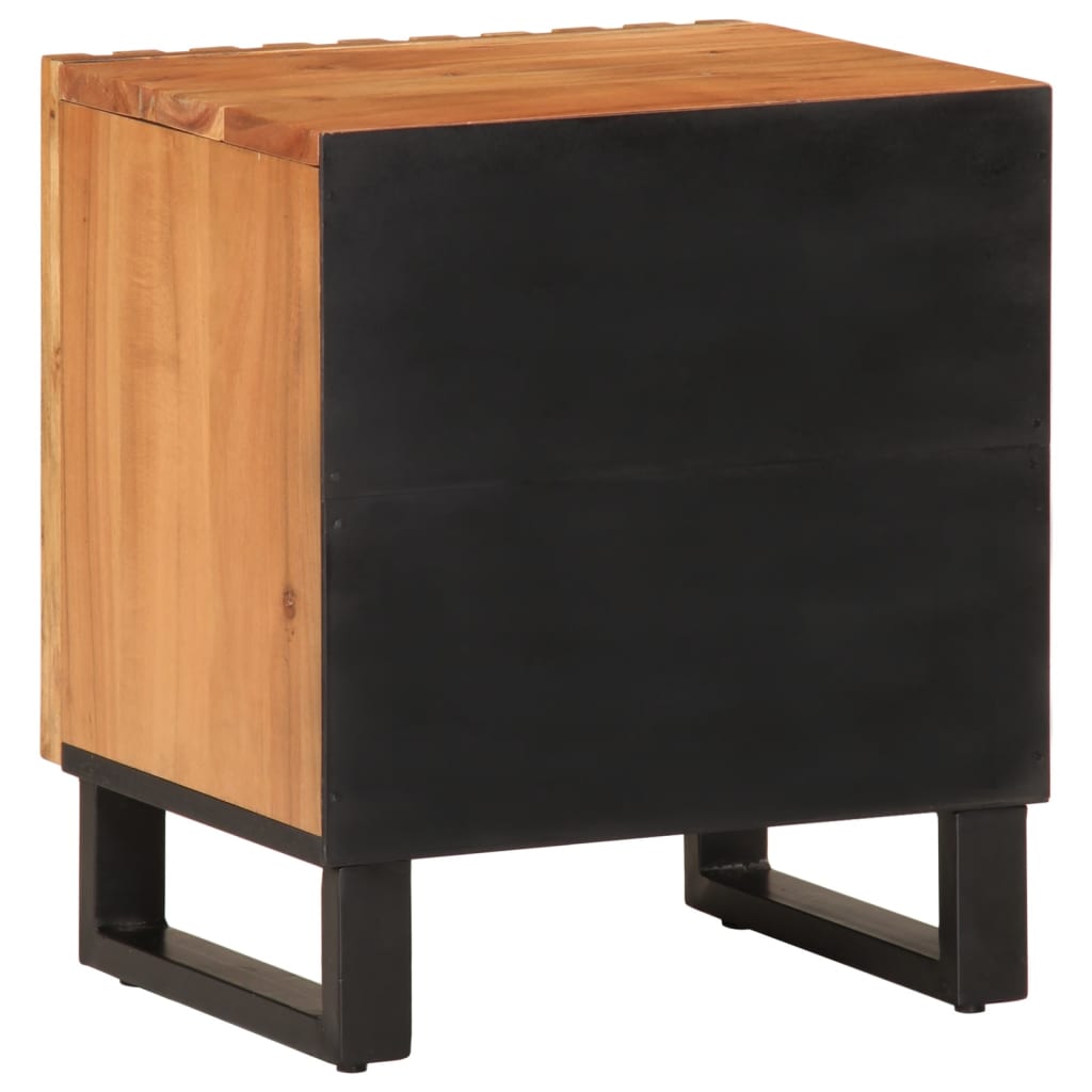 Nattbord 2 stk 40x34x46 cm heltre akasie
