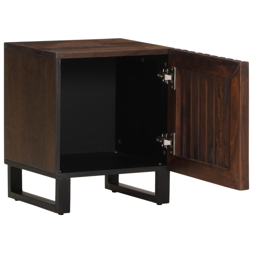Nattbord 2 stk 40x34x46 cm heltre mango