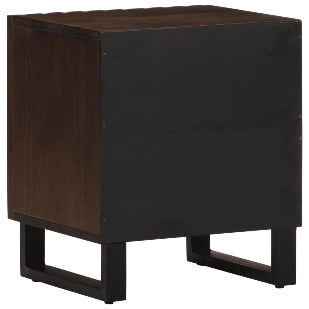 Nattbord 2 stk 40x34x46 cm heltre mango