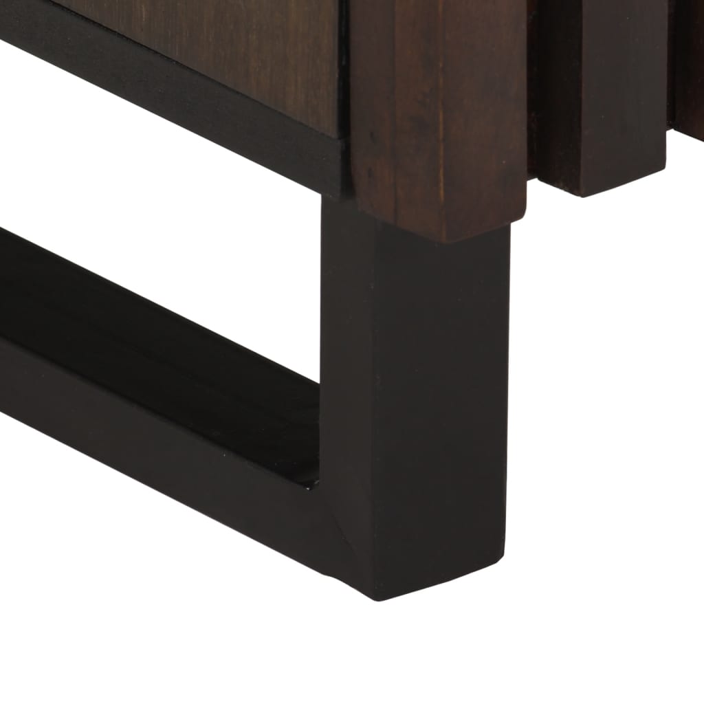 Nattbord 2 stk 40x34x46 cm heltre mango
