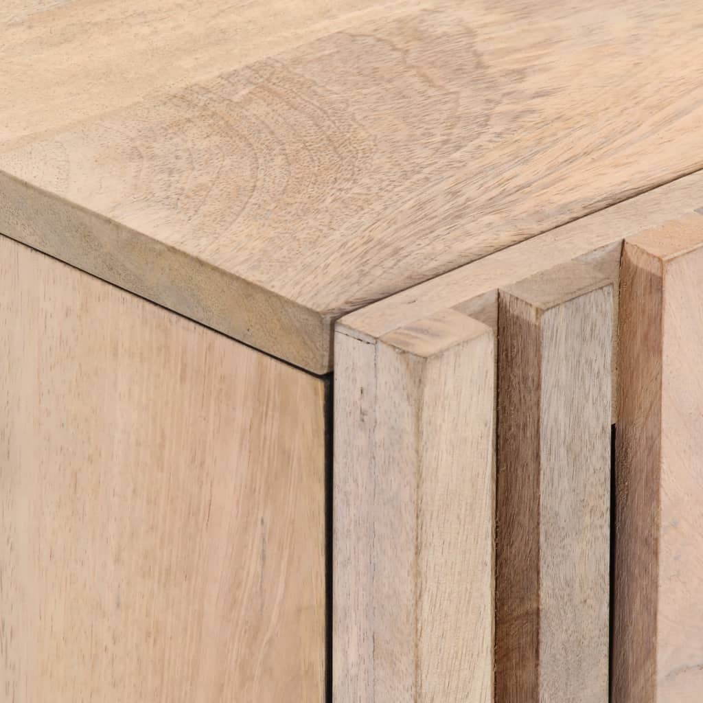 Nattbord 40x34x46 cm heltre bleket mango