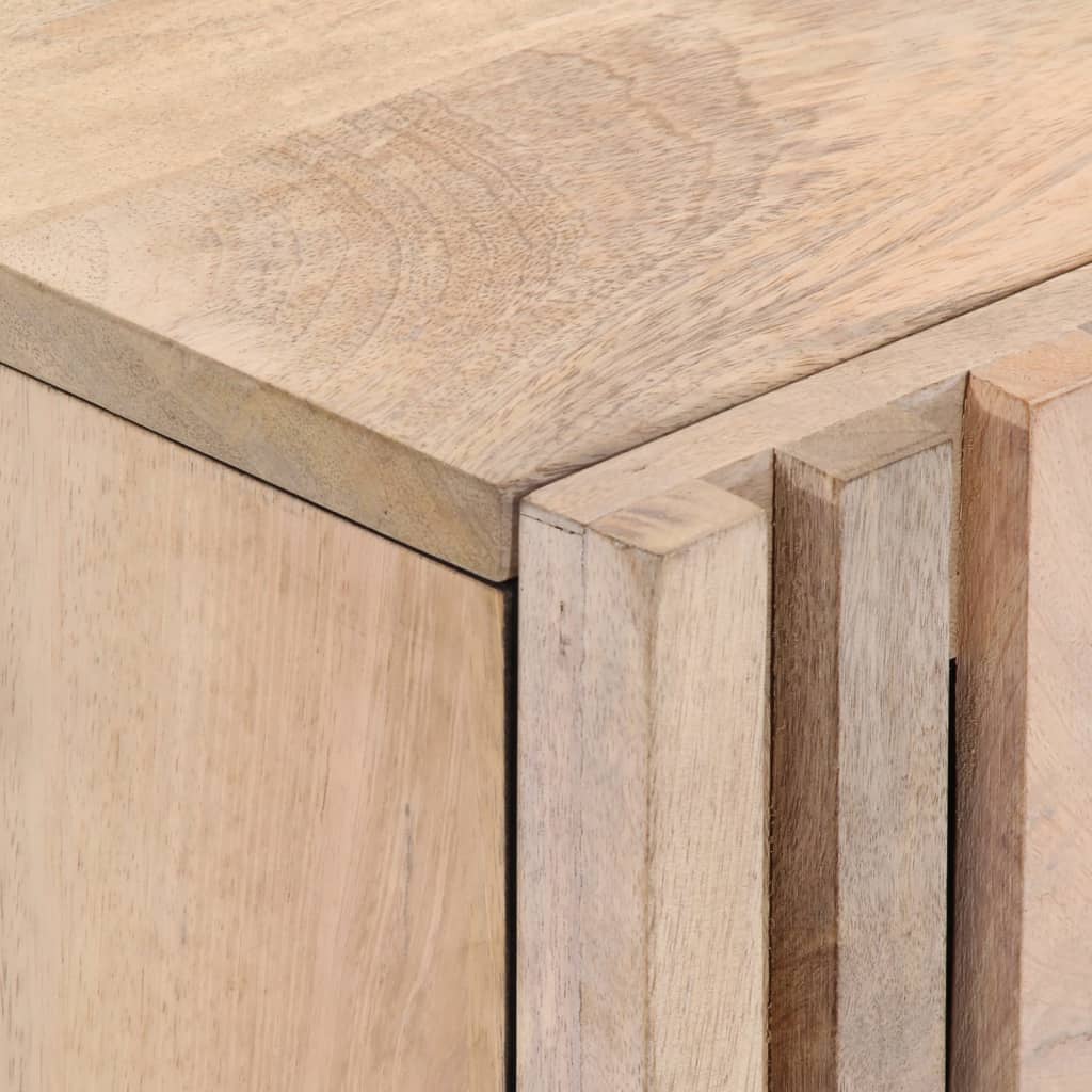 Nattbord 2 stk 40x34x46 cm heltre bleket mango