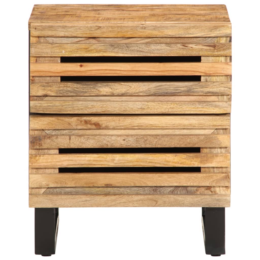 Nattbord 40x34x46 cm grovt heltre mangotre