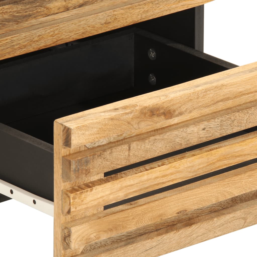 Nattbord 40x34x46 cm grovt heltre mangotre