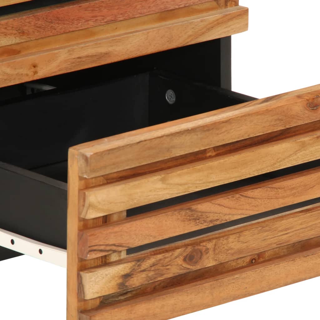 Nattbord 2 stk 40x34x46 cm heltre akasie