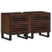 Nattbord 2 stk 40x34x46 cm heltre mango