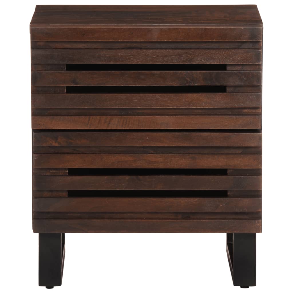 Nattbord 2 stk 40x34x46 cm heltre mango