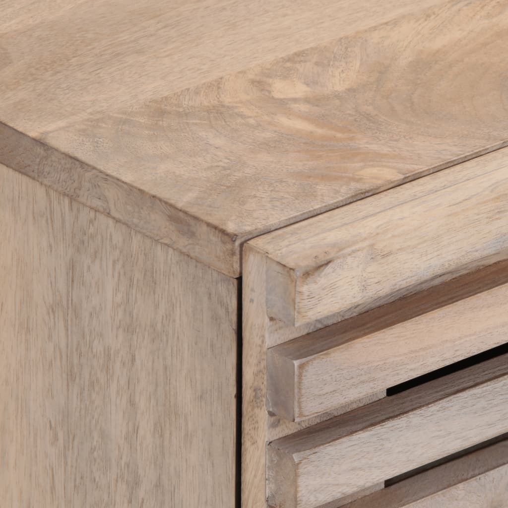 Nattbord 40x34x46 cm heltre bleket mango