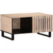 Salongbord hvit 80x51x40 cm heltre mango