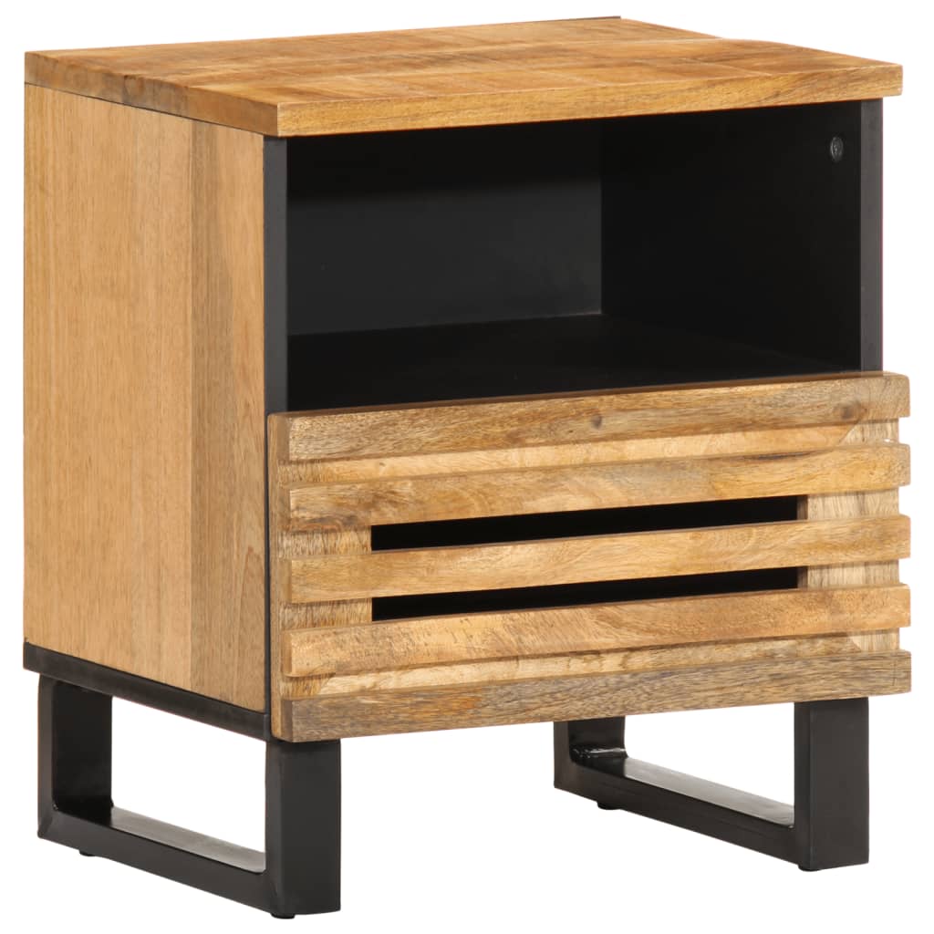 Nattbord 2 stk 40x34x46 cm grovt heltre mangotre