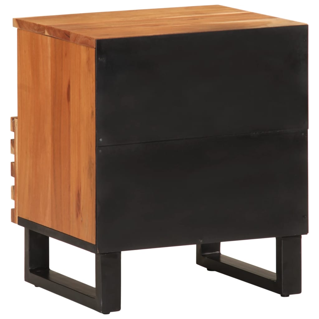Nattbord 2 stk 40x34x46 cm heltre akasie