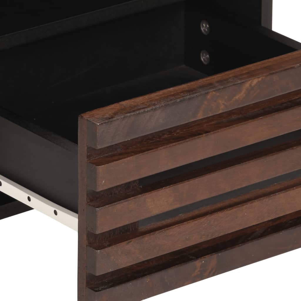 Nattbord 2 stk 40x34x46 cm heltre mango