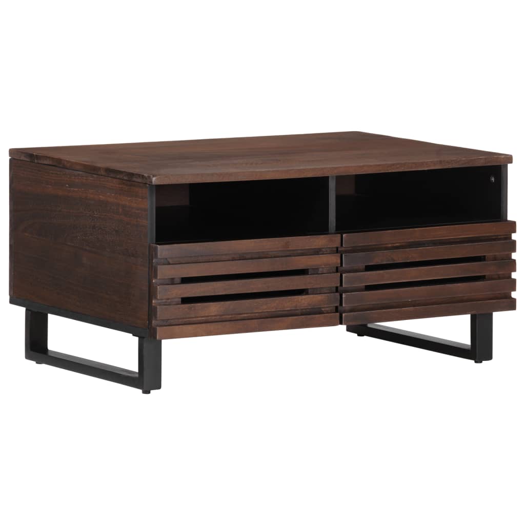 Salongbord brun 80x55x40 cm heltre mango