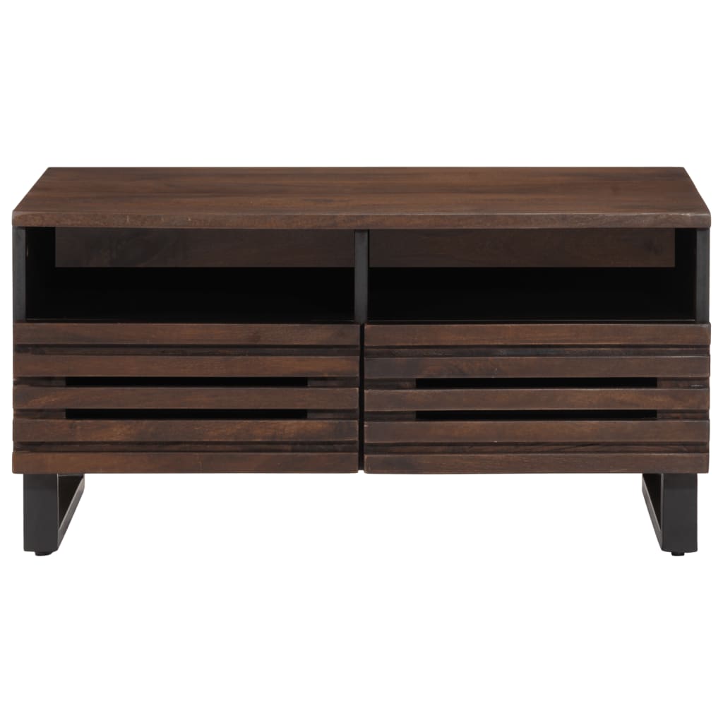 Salongbord brun 80x55x40 cm heltre mango