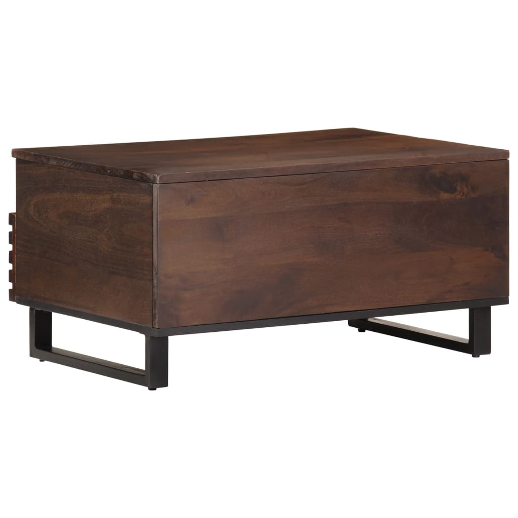 Salongbord brun 80x55x40 cm heltre mango