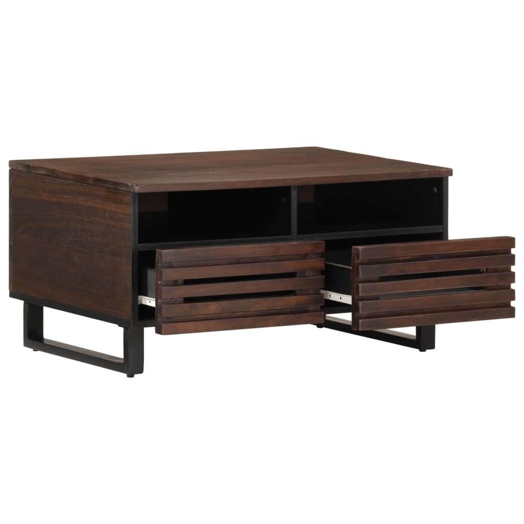 Salongbord brun 80x55x40 cm heltre mango