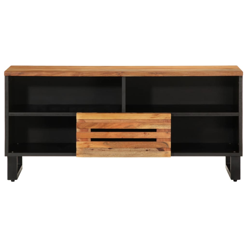 TV-benk 100x34x46 cm heltre akasie