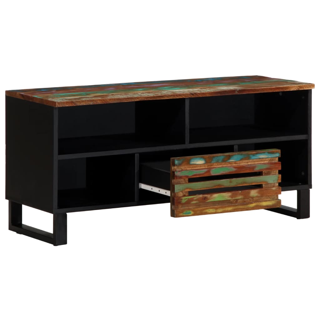 TV-benk 100x34x46 cm heltre akasie