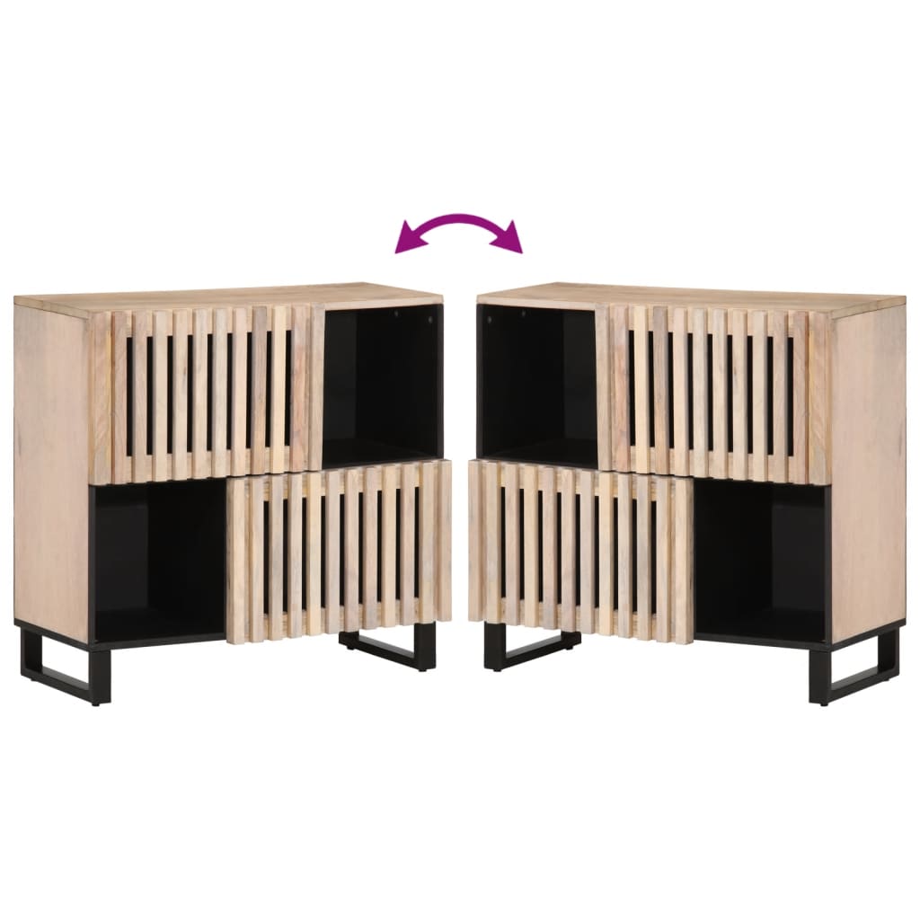 Skjenk 80x34x75 cm heltre mango