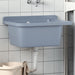 Veggmontert servant grå 60x40x28 cm harpiks vidaXL
