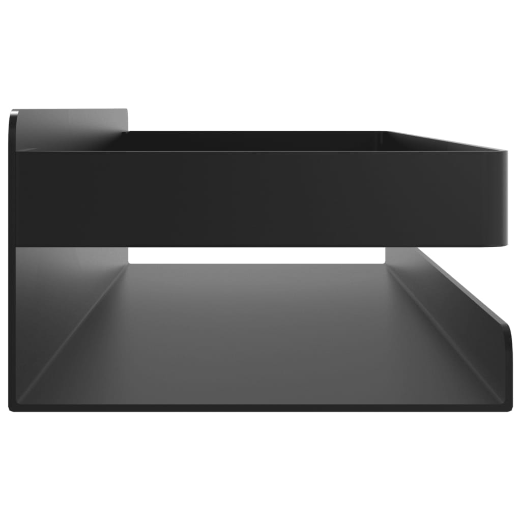 Dusjhylle matt svart 30x10x6 cm børstet 304 rustfritt stål vidaXL