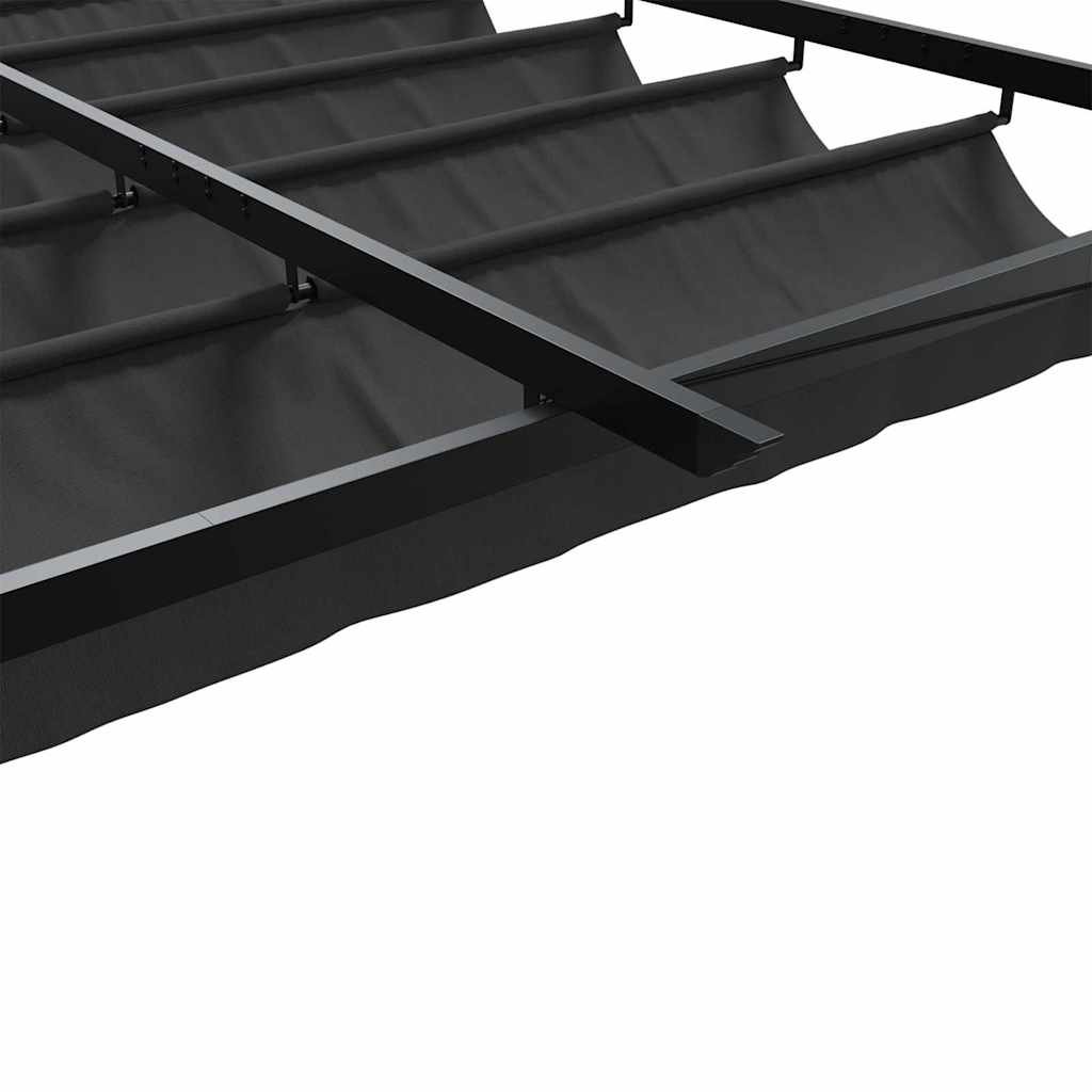 Paviljong 300 x 300 x 200 cm Antrasitt Polyester