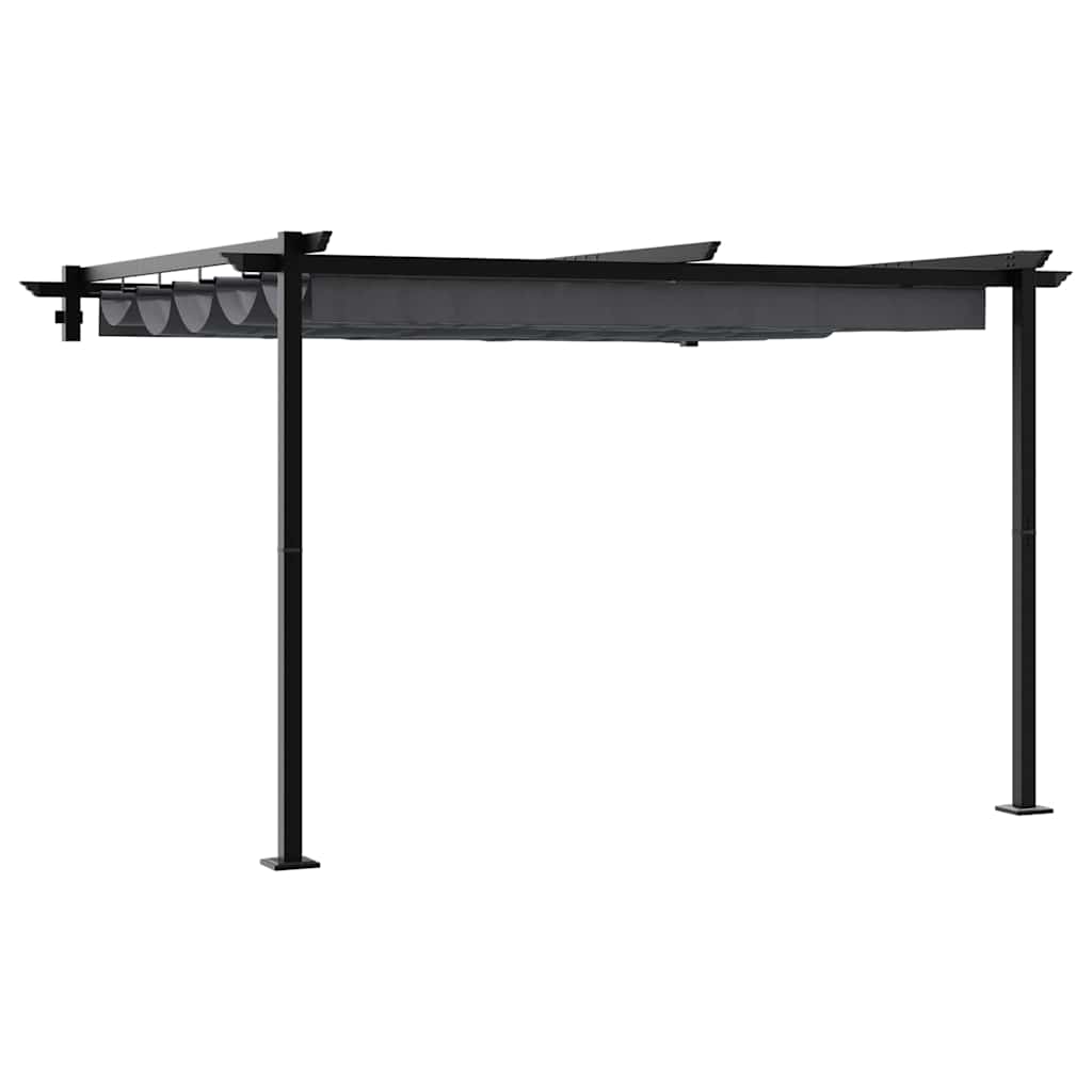 Paviljong 300 x 300 x 200 cm Antrasitt Polyester