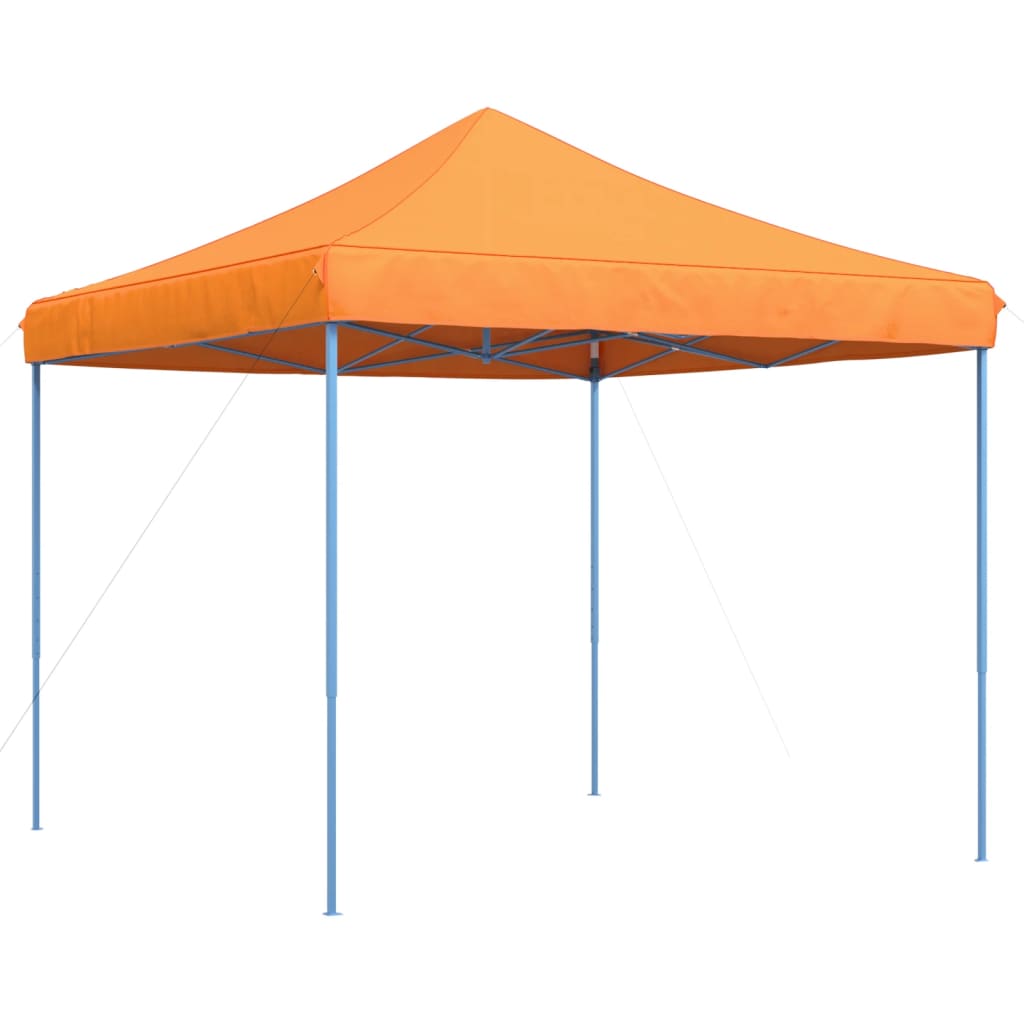 Sammenleggbart partytelt pop-up oransje 292x292x315 cm