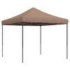 Sammenleggbart partytelt pop-up brun 292x292x315 cm