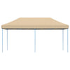 Sammenleggbart partytelt pop-up beige 580x292x315 cm