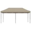 Sammenleggbart partytelt pop-up gråbrun 580x292x315 cm